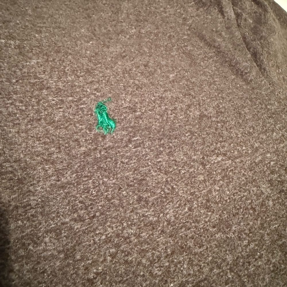 Polo by Ralph Lauren Heathered Brown V-Neck